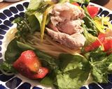 豚しゃぶとルッコラの冷製パスタ作り方2写真