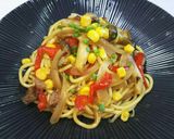 スペアリブソースで変わり麺作り方8写真