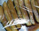 レンジで簡単♪艶々甘味噌茄子作り方3写真