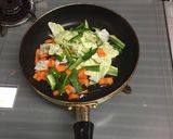 半熟たまごの焼うどん作り方2写真