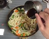 半熟たまごの焼うどん作り方4写真