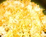 水菜とチンゲン菜のそば飯作り方3写真