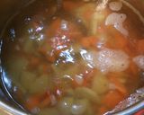 大葉の味噌汁♪作り方2写真