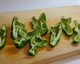 簡単おつまみ♪ピーマンの納豆キムチ詰め作り方1写真