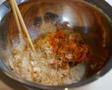 簡単おつまみ♪ピーマンの納豆キムチ詰め作り方2写真