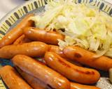 ウインナー＆野菜炒め、トマトソースかけ作り方3写真