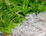 水菜とシラスのペペロンチーノ作り方2写真