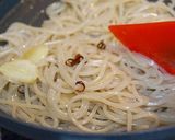 水菜とシラスのペペロンチーノ作り方5写真