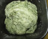 きれいな緑の☆よもぎ肉まん作り方5写真