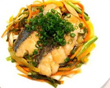 簡単♪サゴシ(さわら)の野菜餡掛け作り方6写真
