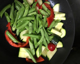 夏野菜とらっきょうの甘酢炒め作り方2写真