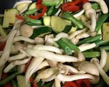 夏野菜とらっきょうの甘酢炒め作り方3写真