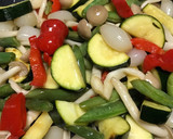 夏野菜とらっきょうの甘酢炒め作り方4写真