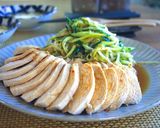 しっとり茹で鶏のピリ辛ソースかけ作り方7写真
