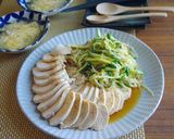 しっとり茹で鶏のピリ辛ソースかけ作り方8写真