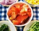 暑さに負けない♪夏野菜たっぷりそうめん作り方1写真