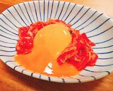 キムチ卵黄♥作り方2写真