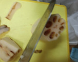 鶏肉と蓮根と新しょうがの炊き込み風ご飯作り方5写真
