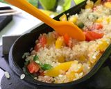 コロダッチでチキンパエリア☆キャンプ飯作り方3写真
