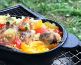 コロダッチでチキンパエリア☆キャンプ飯作り方8写真