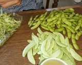 茄子と豆の煮たが作り方1写真