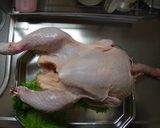 クリスマスのローストチキン♪作り方1写真