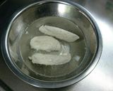 クローン病食@揚げない「ささみカツ」作り方1写真