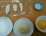 クローン病食@揚げない「ささみカツ」作り方2写真
