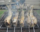 備長炭で炭火焼!!鮎の塩焼き作り方5写真