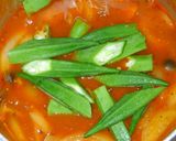 簡単！鶏むね肉とオクラ♪野菜のトマト煮作り方8写真