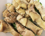 簡単レシピ☆茹で鶏肉のネギソース☆作り方6写真