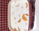 みかん入り牛乳寒天風ゼリー☆簡単☆作り方4写真