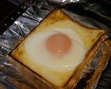 魚焼きグリルで耳カリ!卵乗っけトースト作り方6写真