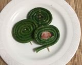 蚊取り線香みたい!ぐるぐる十六ささげ作り方4写真