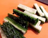 夏バテ防止。ゴーヤーピクルス作り方1写真