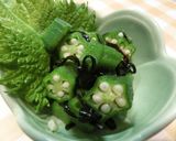 オクラの塩昆布和え作り方4写真