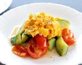 レンジで簡単！トマトときゅうりの温サラダ作り方6写真