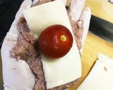 うま♡トマトチーズのジューシーハンバーグ作り方4写真