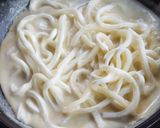 コーンスープクリームうどん作り方5写真