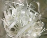 いか茹でに白髪ねぎでさっぱり作り方1写真