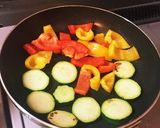 揚げないから簡単！彩り夏野菜の焼きびたし作り方2写真
