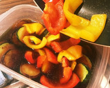 揚げないから簡単！彩り夏野菜の焼きびたし作り方3写真