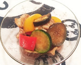揚げないから簡単！彩り夏野菜の焼きびたし作り方5写真