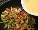 焼き豚のカレー味ゴーヤチャンプル作り方6写真
