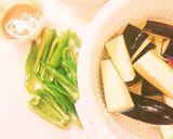 超簡単☆なすとピーマンの肉みそ炒め♪作り方1写真