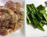 新じゃがと鶏モモ肉の照りっ照り焼き〜作り方2写真