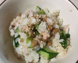 さっぱり美味！納豆とツナキュウリのご飯作り方3写真