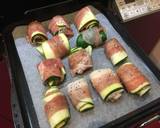 ズッキーニと豚肉のフラワー巻☆ノンオイル作り方6写真