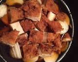 チキンカツアレンジ〜簡単☆チキンカツ丼作り方3写真