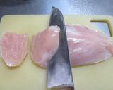しょうがあまダレ　香ばしやわらかむね肉作り方1写真